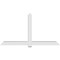 Ekena Millwork Eugene Architectural Grade PVC Gable Bracket, 96"W x 52"H x 6"D x 6"F, 13/12 Pitch GBP096X52X0606EUG00 - alternate 4